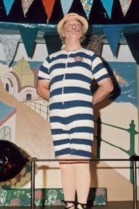 Eric in costume on the stage